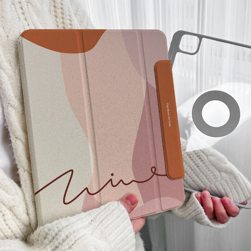 【圆环磁吸x带笔槽】ipadpro13保护套air7第11代2025适用华为matepad12.2小米平板7透明6壳13.2搭扣11.5s艺术