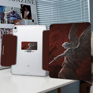 【y折x兼容笔套】复古适用华为平板matepadpro12.2可分离苹果ipadair6保护套pro11防摔mini7带笔槽10壳13十代