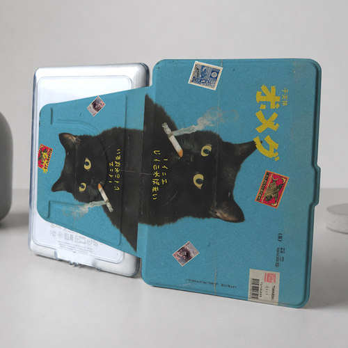 【磁吸旋转x可拆分】黑猫paperwhite保护套pro汉王clear6掌阅light4/turbo少女Ultra阅读器kindle998可爱kobo