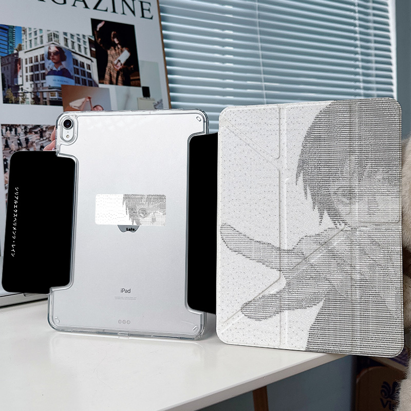 【带笔槽x防弯亚克力】y折搭扣适用苹果平板ipadair6保护套2024pro11透明matepad11.5s华为12动漫4黑5壳9男13