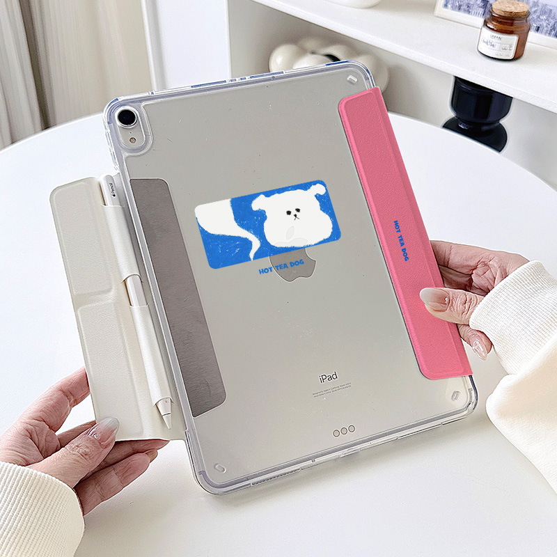 【3+y折x无笔槽拆分】苹果ipadair7保护套华为matepad11.5s小米平板6壳12.2第11代10.9磁吸蓝色10.2狗狗pro13