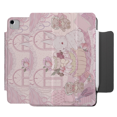 【圆环磁吸x可拆分】少女心带笔槽搭扣ipadair6保护套5兔子4可爱matepad11.5s卡通se新款2024pro11壳10高颜值