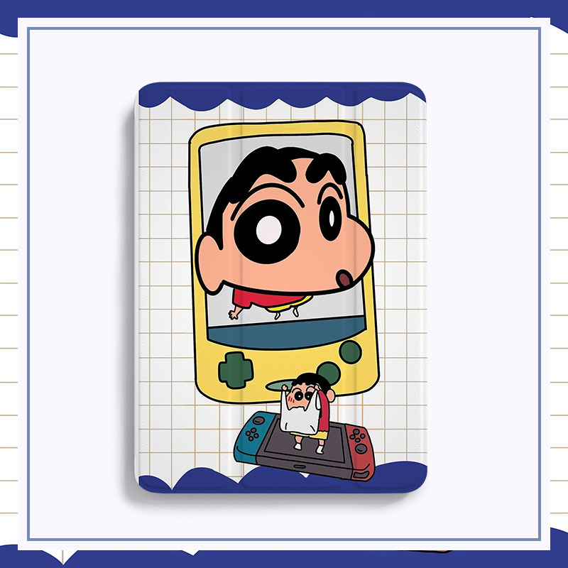 pro11壳第十代硅胶10九代防摔2022蜡笔小新9蓝色4带笔槽mini6/5卡通3