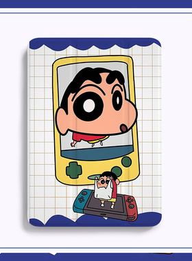 指尖迷恋ipadair2保护套air5三折无笔槽pro11壳第十代硅胶10九代防摔2022动漫男生9蓝色4带笔槽mini6/5卡通3