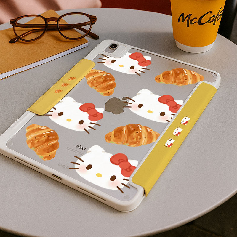 【3+y折百变搭扣】面包猫咪适用小米平板8第11代ipadair7保护套12.1oppo5可爱vivo4带笔槽华为matepad12.2壳,3C数码配件,平板电脑保护套/壳,淘宝优惠券,粉丝福利购,淘宝优惠卷