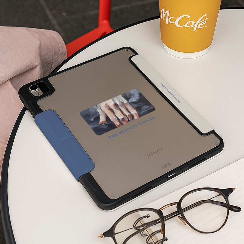 【3+y折百变搭扣】艺术适用华为matepad12.2第11代ipadair7保护套oppo5一加2透明iqoo壳vivo4小米平板8带笔槽