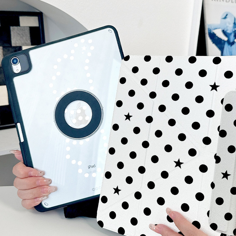 【3+y折磁吸拆分】波点第11代ipadair7保护套适用小米平板8pro华为matepad13.2一加12.1透明2带笔槽12壳6轻奢,3C数码配件,平板电脑保护套/壳,淘宝优惠券,粉丝福利购,淘宝优惠卷