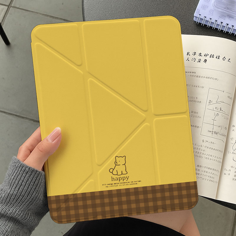 【3+y折百变搭扣】简约狗适用华为matepad11.5s第11代ipadair7保护套oppo5一加2透明壳vivo4小米平板8带笔槽9