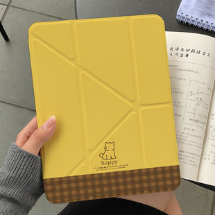简约狗适用华为matepad11.5s第11代ipadair7保护套oppo5一加2透明壳vivo4小米平板8带笔槽9 y折百变搭扣