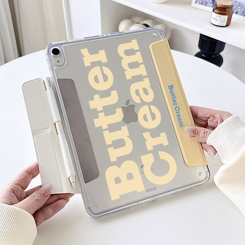 【y折无笔槽x可拆分】字母ipadair7保护套10.9华为matepad11.5s透明pro11带搭扣12.2壳12寸适用11.2小米平板6