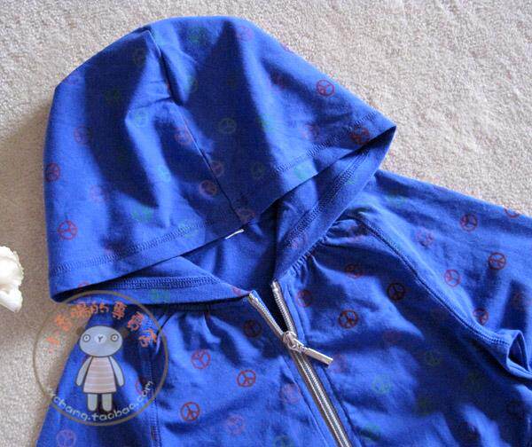 欧美弹性棉碎花双头拉链连帽修身春秋女童卫衣外套 开衫