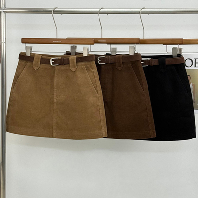 灯芯绒半身裙女2025秋冬新款