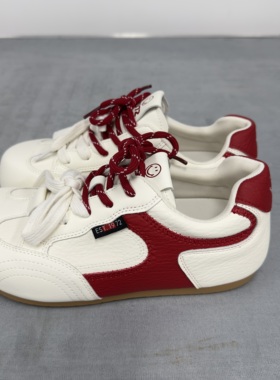 NDU德训鞋女2026新款女士休闲鞋春复古板鞋女潮流百搭鞋子