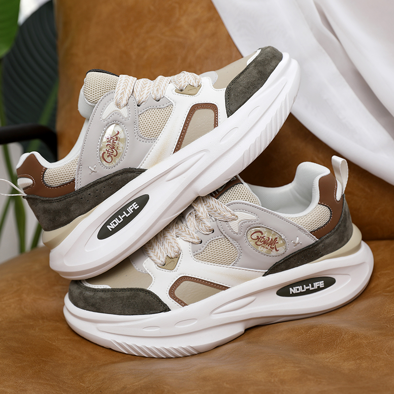 NDU情侣鞋新款时尚百搭休闲鞋恩度潮鞋厚底老爹鞋轻软底