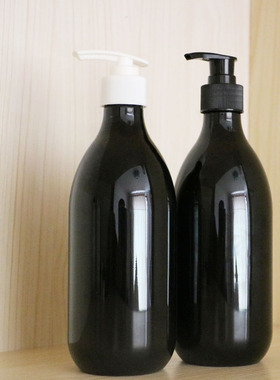 500ml Y款 纯黑色塑料瓶  乳液分装瓶   10个起拍!!!