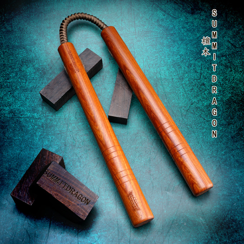 SUMMITDRAGON红檀木质双截棍实战绳索二节棍收藏盒装送人两节棍,运动/瑜伽/健身/球迷用品,双截棍,淘宝优惠券,粉丝福利购,淘宝优惠卷