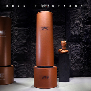 SUMMITDRAGON复古棕立式 拳击沙袋豪华家用定制超纤不倒翁拳击沙包