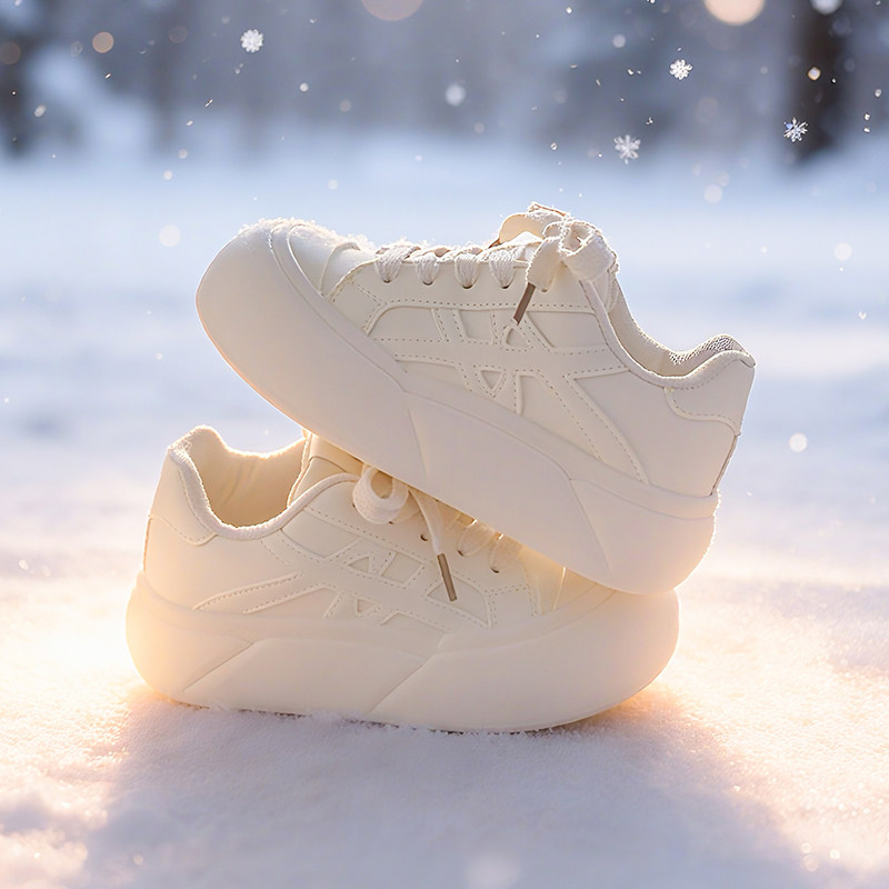 糖小糖 运动鞋2026春季新款厚底小白鞋女款ins潮百搭小众复古板鞋,女鞋,休闲板鞋,淘宝优惠券,粉丝福利购,淘宝优惠卷