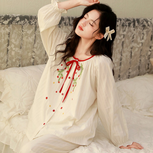 富朵纯棉春夏孕妇哺乳月子服套装