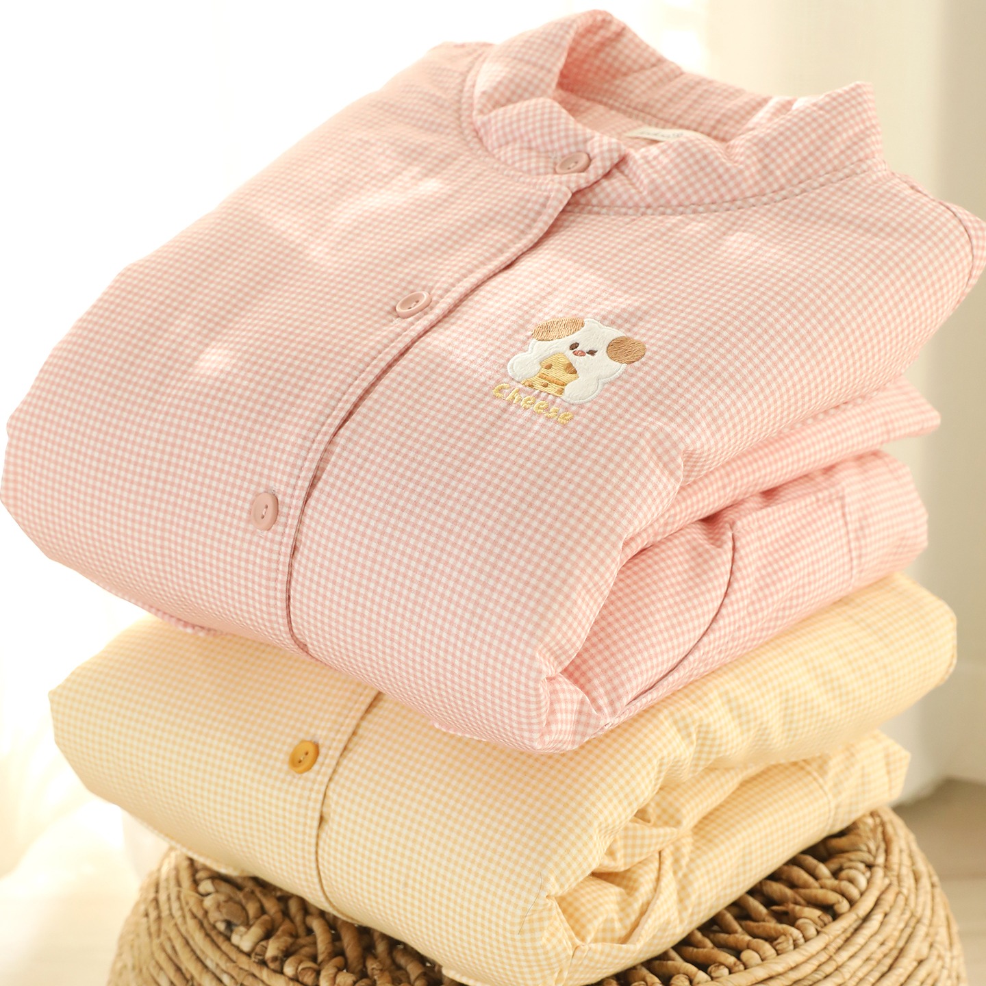 富朵三层夹棉睡衣加厚秋冬季孕妇坐月子保暖棉服可外穿家居服套装