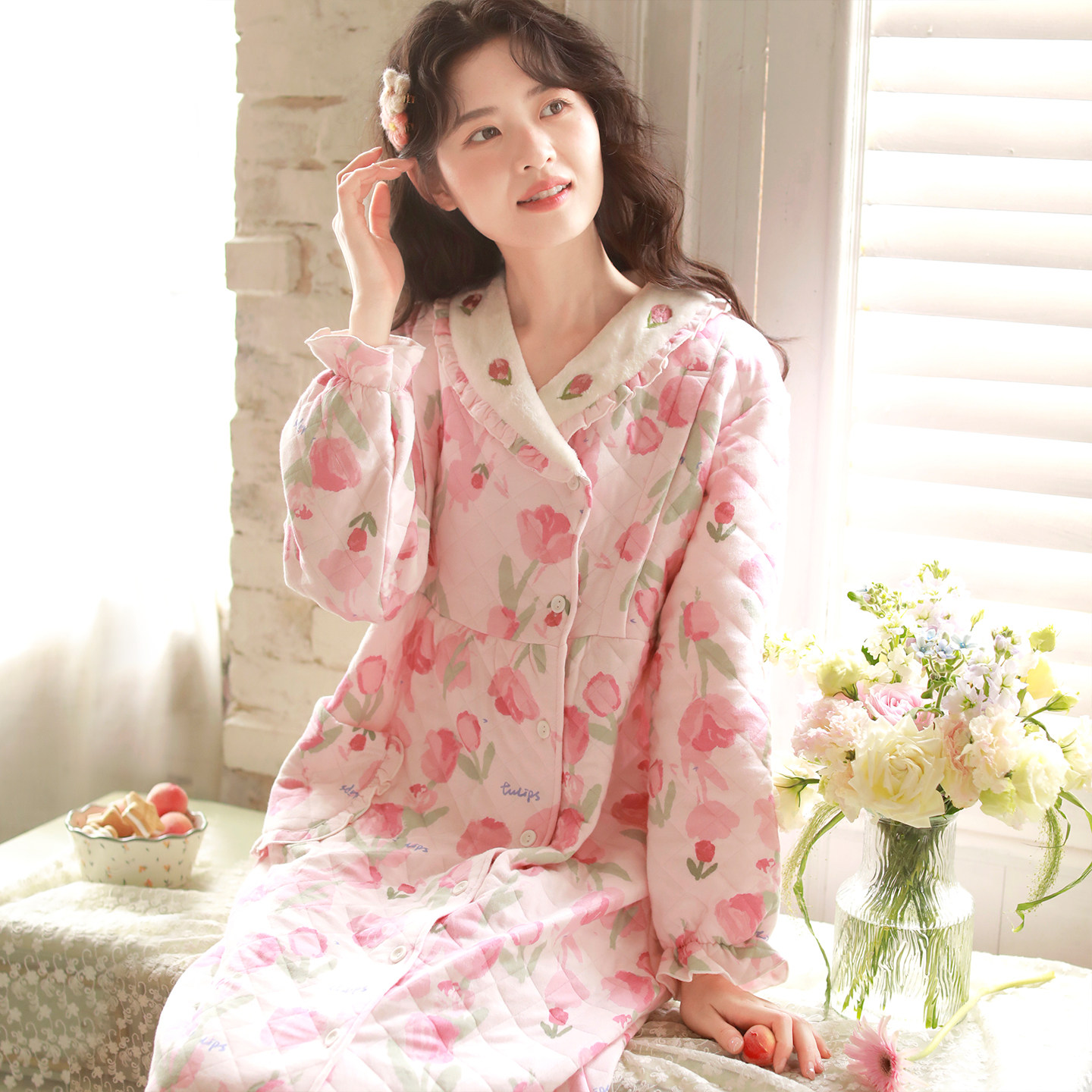 富朵月子服秋冬产后纯棉孕妇睡衣空气棉夹棉产妇哺乳衣保暖家居服,孕妇装/孕产妇用品/营养,家居服套装,淘宝优惠券,粉丝福利购,淘宝优惠卷