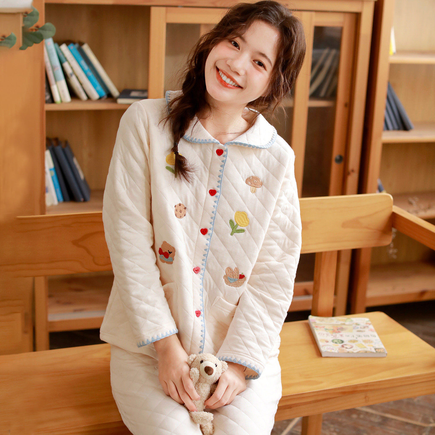 富朵秋冬空气棉月子服加厚保暖纯棉孕妇睡衣产后喂奶家居服套装,孕妇装/孕产妇用品/营养,家居服套装,淘宝优惠券,粉丝福利购,淘宝优惠卷