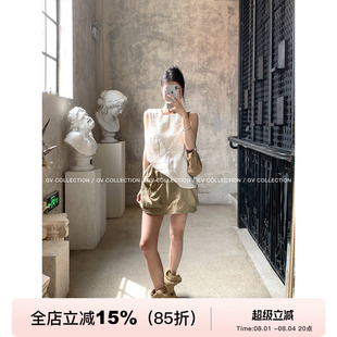 GV大白哥 夏日松弛 速干机能松紧腰大口袋工装裙裙裤夏季新款裙子