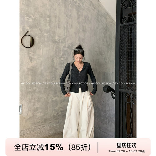 轻柔细羊毛极简开衫上衣