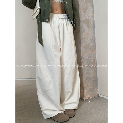 解构日常松弛镰刀阔腿休闲裤