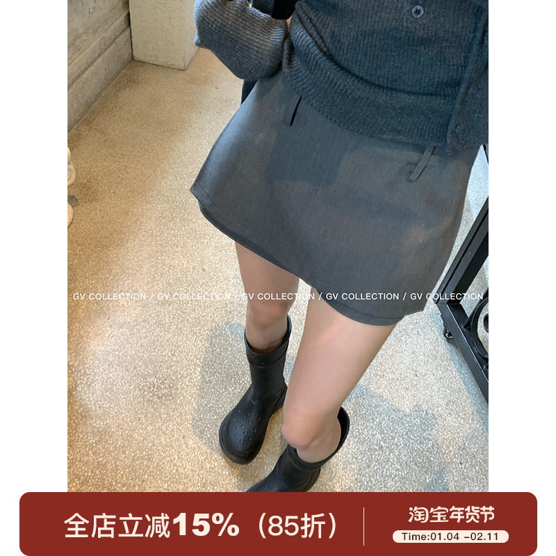 GV大白哥 绝好版型 双层侧开叉微A版型裙裤百搭休闲时尚短裤女秋,女装/女士精品,休闲裤,淘宝优惠券,粉丝福利购,淘宝优惠卷