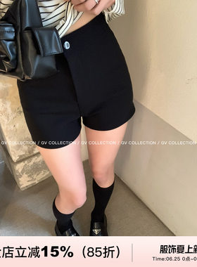 服帖包臀不走光弹力高腰短裤