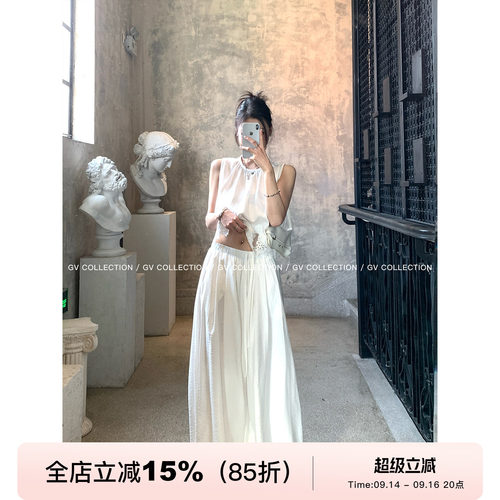 花苞收脚抽绳松紧腰休闲裤