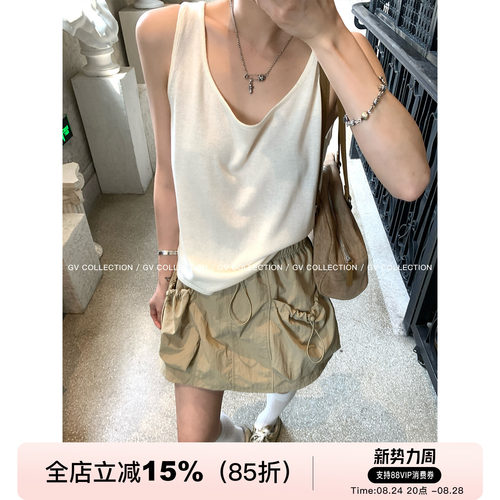 莱赛尔亚麻舒适感无袖背心