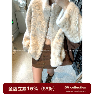 女上衣气质 肌理感环保毛立领外套秋冬穿搭新款 GV大白哥 千金衣橱