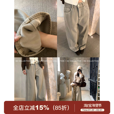 美式水洗工装解构牛仔裤