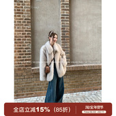 GV大白哥 柔雾渐层 定染毛尖贵气千金环保皮草中古风毛绒外套女