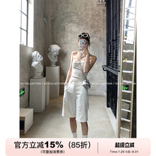 GV大白哥 舒适王者 夏日软薄刺绣细节牛仔中裤休闲过膝裤子女夏