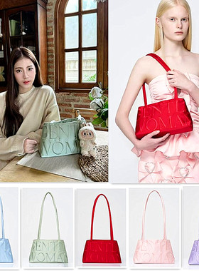 泰国曼谷GentleWoman女士小众绸缎绣线面通勤手提单肩时尚托特包