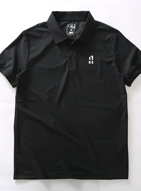 夏季凉感透气有型小设计印花polo衫商务休闲翻领半袖潮男短袖
