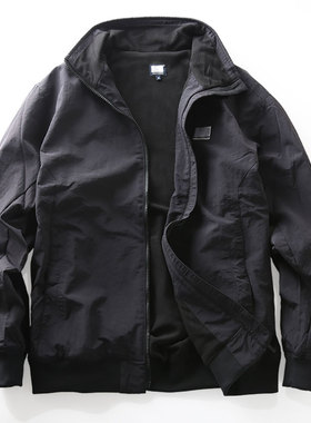 美式休闲立领摇粒绒夹克外套潮牌男士户外休闲宽松上衣