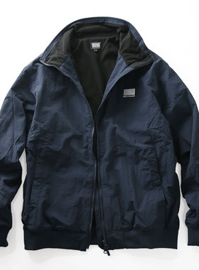 秋冬款男士户外运动保暖立领轻薄摇粒绒拉链开衫夹克男外套12-06