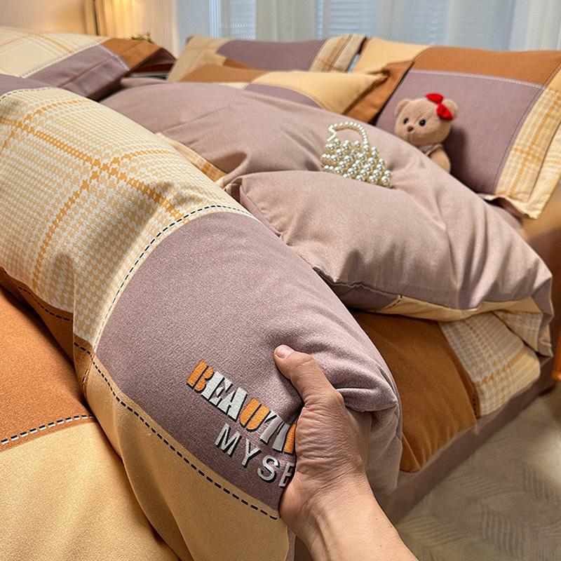 冬季加厚全棉磨毛被套单件被芯套1.8米双人纯棉被套150x200x230cm