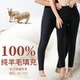 大码 恒彩鹿秋冬100%纯羊毛填充棉裤 女加厚加绒高腰绒裤 保暖裤 男士