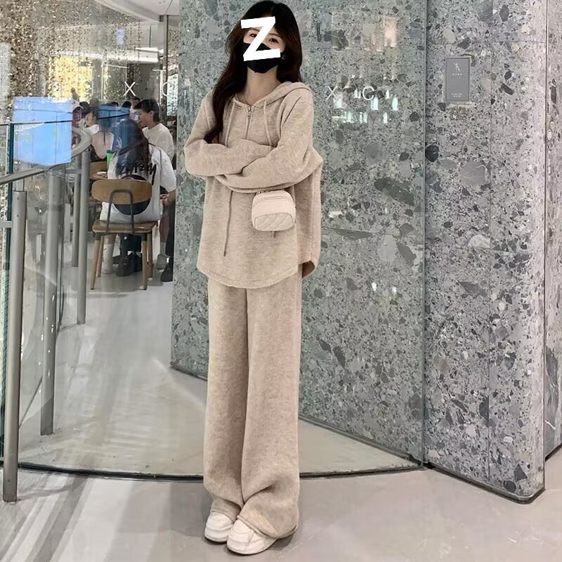 入秋韩系穿搭配一整套早秋装时尚休闲卫衣两件套装女初秋季