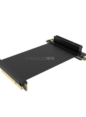 摩奥PCI-E 4.0台式机8X延长线支持网卡阵列卡pcie x8转接线gen4