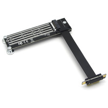 PCI-E转M2转接线 m2 NVME SSD固态硬盘转pcie 1X延长线 3.0