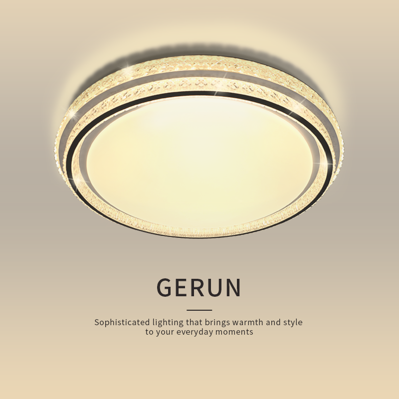 LED轻奢双层卧室遥控吸顶灯