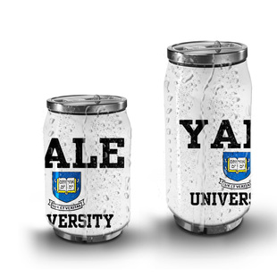 耶鲁大学常春藤联盟美国大学名校纪念保冷杯304不锈钢保温杯 YALE