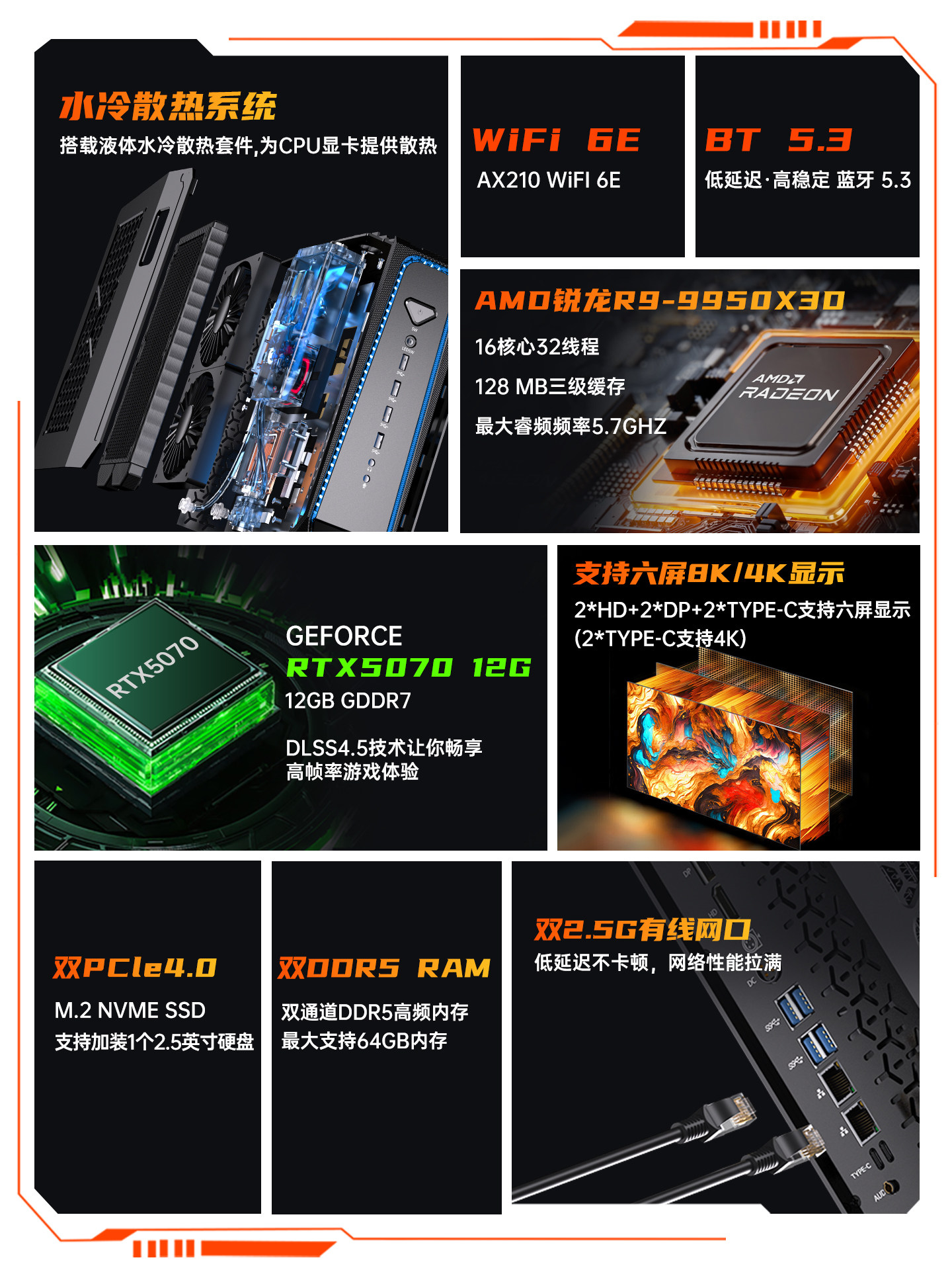 Игровой компьютер MSEcore R7-9800X3D RTX4070 16GB 512GB