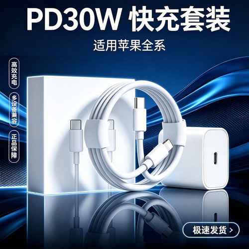官方正品原封PD30W/20W快充头